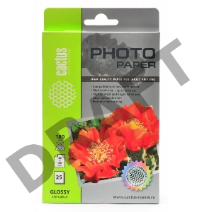 Фотобумага Cactus CS-GA618025 глянцевая A6 180 г/м2 25 листов