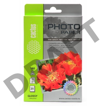 Фотобумага Cactus CS-GA618025 глянцевая A6 180 г/м2 25 листов