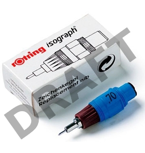 Пишущий элемент для изографа Rotring S0202130 S0218170 0.25мм