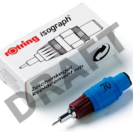 Пишущий элемент для изографа Rotring S0202130 S0218170 0.25мм