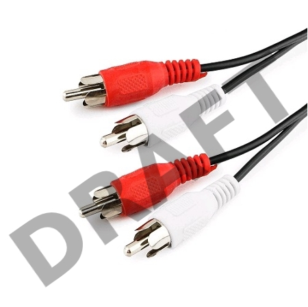 Кабель аудио Cablexpert CCA-2R2R-10, 2xRCA / 2xRCA, 3м