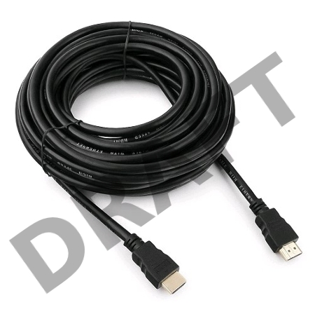 Кабель HDMI Гарнизон 10м, v1.4, M/M, черный, пакет (GCC-HDMI-10М)