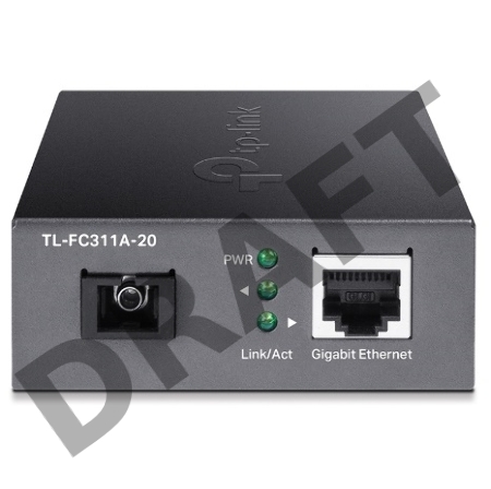Медиаконвертер TP-Link TL-FC311A-20 гигабитный WDM 100/1000 Мбит/с SMB