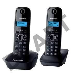 Телефон Panasonic KX-TG1612RUH (серый)  {Доп трубка в комплекте,АОН, Caller ID,12 мелодий звонка,поиск трубки}