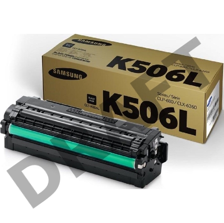 Тонер-картридж SAMSUNG CLT-K506L/ SU173A черный для Samsung CLP-680/CLX-6260 (6000стр.)
