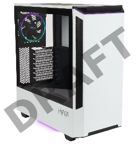 Корпус Hiper PW81 белый без БП ATX 3x120mm 2xUSB2.0 2xUSB3.0 audio bott PSU