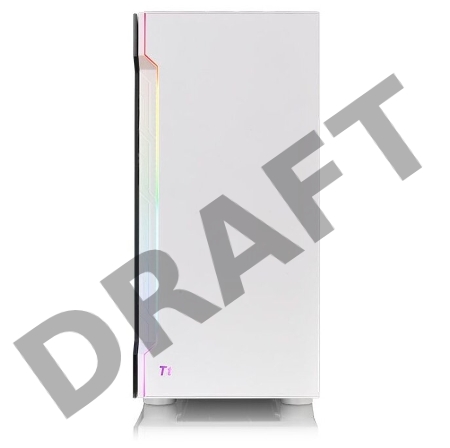 Корпус Thermaltake H200 TG Snow RGB белый без БП ATX 1x120mm 2xUSB3.0 audio bott PSU