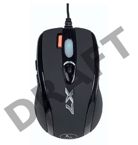 Мышь A4Tech X(7)-710BK (черный) USB, 2000dpi, встр. память 16Кб, 1000ГЦ, 7 кнопок.