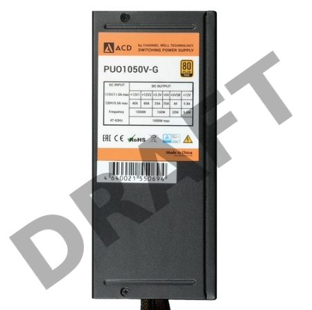 Блок питания CWT PUO1050V-G 1050W 80+ Gold, Modular, RLT{2}