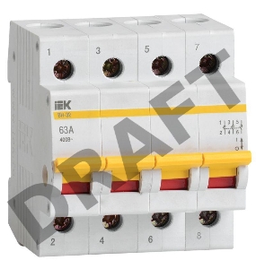 Выключатель нагрузки ВН-32 63А/4П ИЭК MNV10-4-063