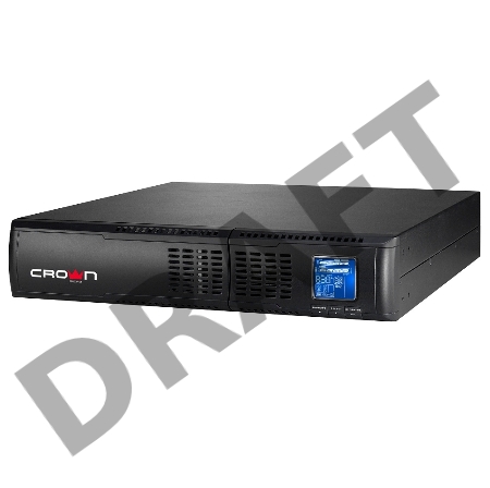 Источник бесперебойного питания CROWN On-Line CMUOA-300X-2K 2200VA/1980W, корпус металл, TOWER&RACK, 2U, АКБ 6*12V/7AH, PF-0.9, AVR 110-300V, порт RJ-11/45+USB/RS232, EPO, розетки 8*IEC С13, входной кабель 2 м, вентилятор охлаждения, автомат, слот для SNM