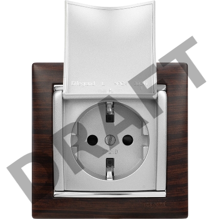 Рамка 1п ТемнДер/Сереб VLN Рамка 1п ТемнДер/Сереб VLN