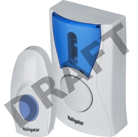 Звонок беспроводной 61 268 NDB-A-DC02-1V1-WH Navigator 61268