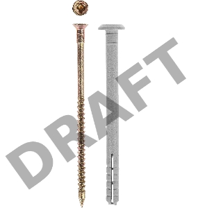 Зубр Дюбель-гвоздь полипропиленовый, грибовидный бортик, 6x80мм,ТФ0, 950шт 4-301350-06-080