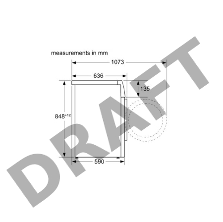Отдельностоящая стиральная машина с сушкой SIEMENS WN44A2XSGC iQ300, 848x598x590 9/6кг 1400об/мин 75дБ AquaStop AntiVibration AquaSensor FoamDetection