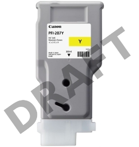 Картридж струйный Canon PFI-207 Y желтый для для iPF680/685/780/785 300ml (8792B001)
