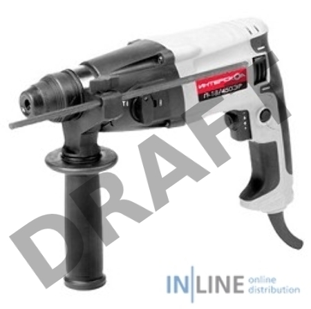 Перфоратор Интерскол П-18/450ЭР патрон:SDS-plus уд.:1.2Дж 450Вт (кейс в комплекте)