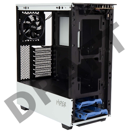 Корпус Hiper PW81 белый без БП ATX 3x120mm 2xUSB2.0 2xUSB3.0 audio bott PSU