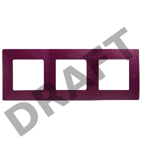 ETIKA Рамка 3 поста цвет сливовый ETIKA Рамка 3 поста цвет сливовый