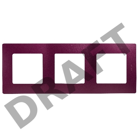 ETIKA Рамка 3 поста цвет сливовый ETIKA Рамка 3 поста цвет сливовый