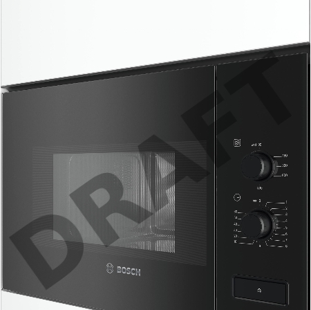 Микроволновая печь встраиваемая Bosch BFL520MB0, черный