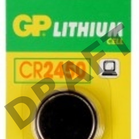 Батарея GP Lithium CR2450 (1шт)