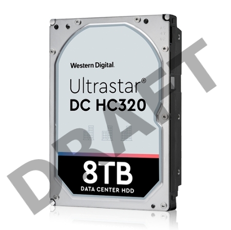 Жесткий диск для сервера WD/HGST Ultrastar 7K8 (3.5’’, 8TB, 256MB, 7200 RPM, SAS 12Gb/s, 512E SE), SKU: 0B36400