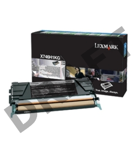 Тонер-картридж LEXMARK черный для Lexmark X746de\nLexmark X748de\nLexmark X748dte 12к