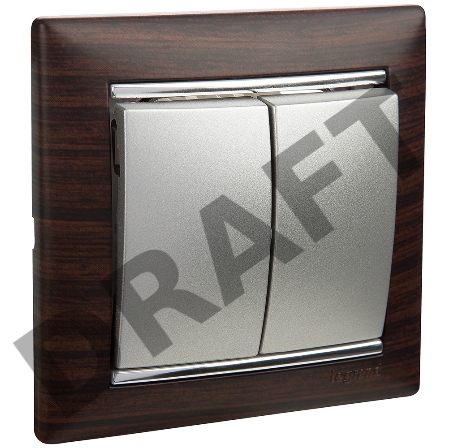 Рамка 1п ТемнДер/Сереб VLN Рамка 1п ТемнДер/Сереб VLN