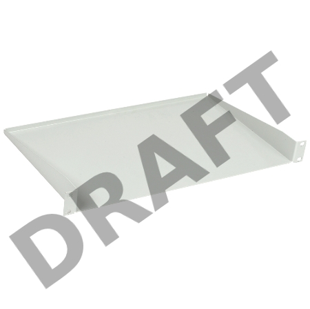 Полка консольная L=280мм 1U серая