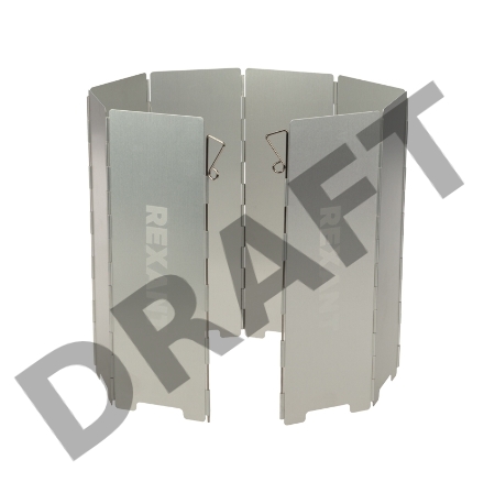 Экран REXANT «Щит» для защиты газовых плит от ветра, 8 секций 