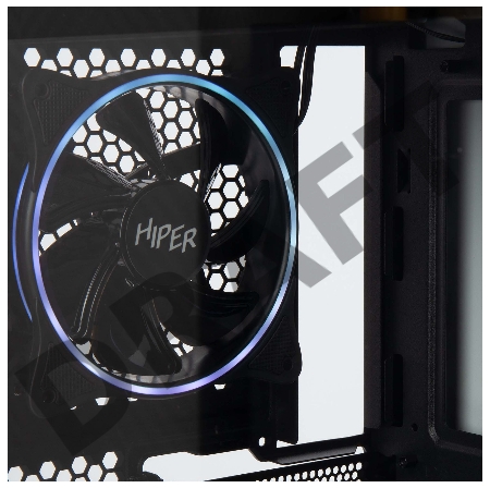 Корпус Hiper PW81 белый без БП ATX 3x120mm 2xUSB2.0 2xUSB3.0 audio bott PSU