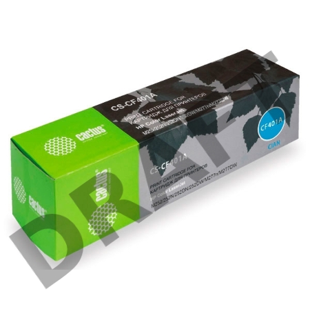 Тонер Картридж Cactus CS-CF401A голубой для HP CLJ M252/252N/252DN/252DW/M277n/M277DW (1400стр.)