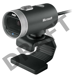 Цифровая камера Microsoft LifeCam Cinema USB 2.0, 1280x720, 5Mpix foto, автофокус, Mic, Black/Silver (6CH-00002)