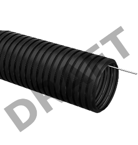 Труба гофрированная ПНД d50мм с зондом черн. (уп.15м) ИЭК CTG20-50-K02-015-1