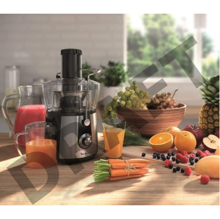 Соковыжималка шнековая Moulinex JU550D10 800Вт рез.сок.:2000мл. серебристый/черный