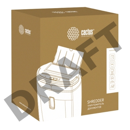 Шредер Cactus CS-SH-75-21-4X40AF (секр.P-4)/фрагменты/75лист./21лтр.
