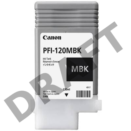 Картридж струйный Canon PFI-120 MBK 2884C001 черный матовый (130мл) для Canon Canon imagePROGRAF TM-200/205