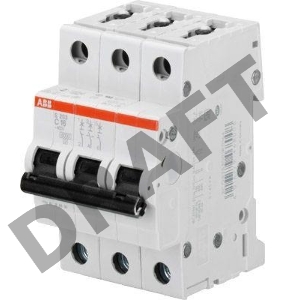 Выключатель автоматический модульный 3п C 40А 6кА S203 ABB
