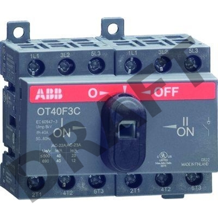 Рубильник реверсивный OT16 F3C 16А (16А AC23) ABB 1SCA104816R1001