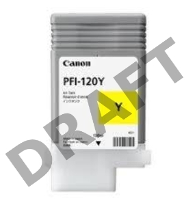 Картридж струйный Canon PFI-120 Y 2888C001 желтый (130мл) для Canon Canon imagePROGRAF TM-200/205