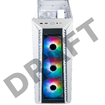 Cooler Master MasterBox 520 WHITE U3x1,U3.1type Cx1,Audio,ARGB fanx3,front TG panel