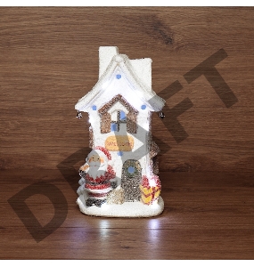 Керамическая фигурка «Белый домик» 15.7х11.7х28.4 см