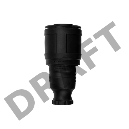 Розетка переносная влагозащищенная, с/з, 16 А, IP20/44  каучук REXANT