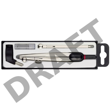 Готовальня Rotring Compact S0676540 в компл.:циркуль 480мм/удлинитель/грифели/держатель