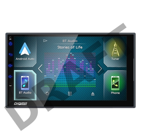 Автомагнитола Digma DCR-600 2DIN 4x50Вт