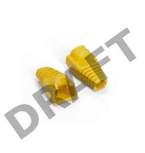 Колпачок ExeGate BC45-100-YL изолирующий для коннектора RJ-45, желтый (100шт)