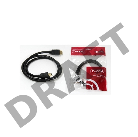 Кабель цифровой HDMI19M to HDMI19M, V1.4+3D, 1m, TV-COM