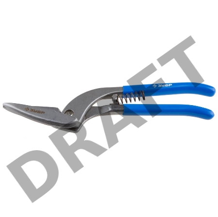 Ножницы по металлу цельнокованые Пеликан ЗУБР Профессионал 23013-30, левые, проходной рез, Cr-V, 300 мм,