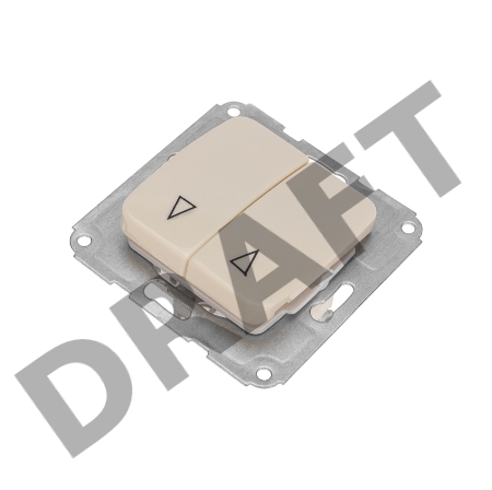 DEA Выключатель для жалюзи 2кл с/у 10А мех. Беж KRANZ 